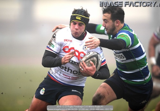 2018-12-23 Rugby Parabiago-CUS Milano Rugby (37-22)